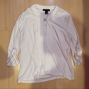 Set of two white office/dress shirts size L